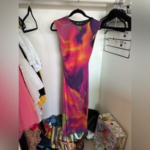Zara Multicolor Tie-Dye Dress